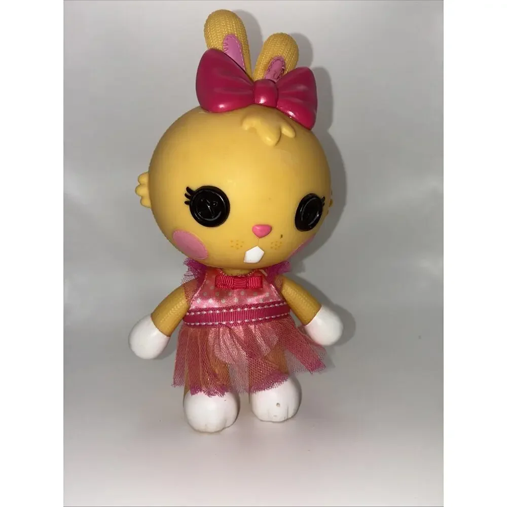 LALALOOPSY PET PALS CARROT LONG EARS VINYL BUNNY DOLL 8 1/2